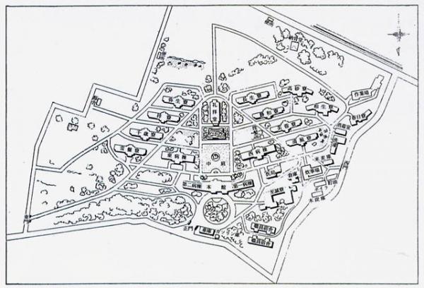 浴風会建物　配置図　（創設時）