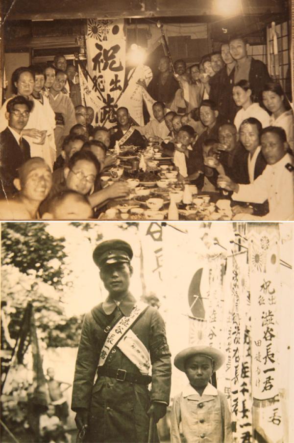戦時中に撮影された佐藤氏のご家族の写真