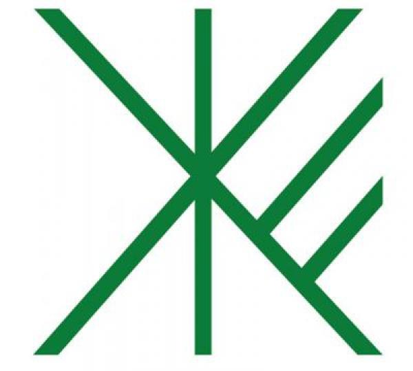 区制20周年記念に1952年10月１日制定された、版画家・恩地孝四郎による杉並区公式紋章