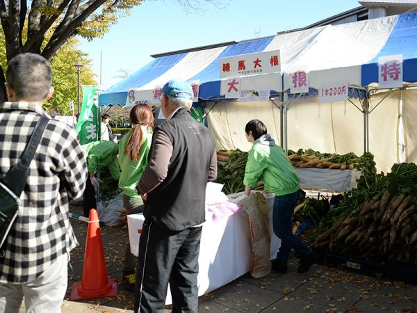 練馬区の農業祭で練馬大根を購入