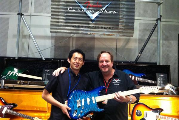 TOKYO GUITAR SHOW。フェンダーカスタムショップのマイク・エルドレット氏と