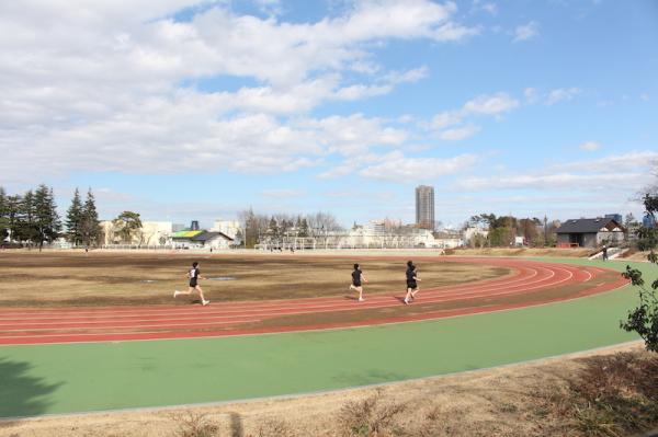 第二競技場（済美山運動場）は大規模救出活動拠点にもなる