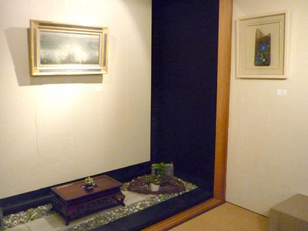 アートがひきたつ和室。「Tsugumi Art Works」の企画・公募展の様子