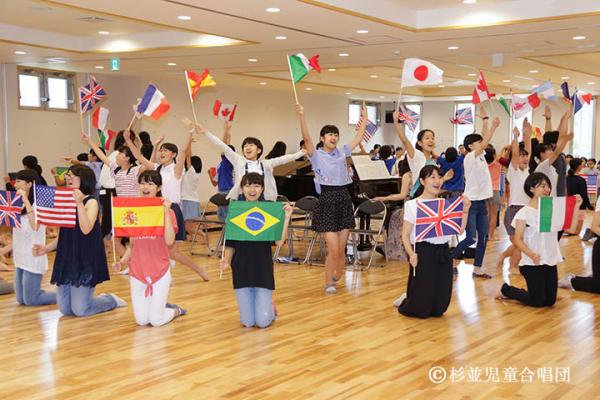 夏合宿の練習風景（写真提供：杉並児童合唱団）