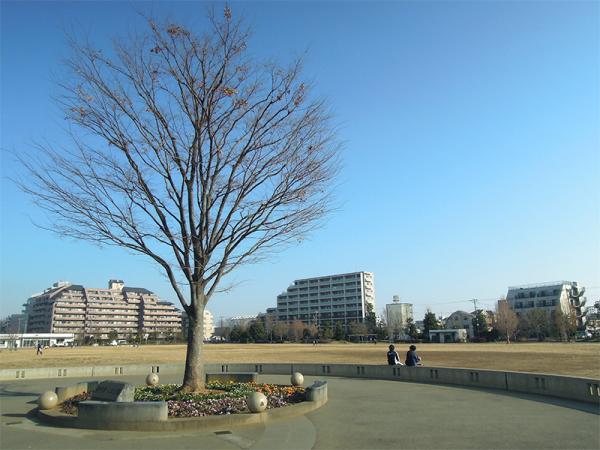 聖火リレーのスタート地点になる桃井原っぱ公園