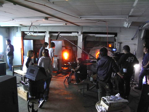 映画やドラマのロケ地として工房が使用されることもある（写真提供：金山義信さん）