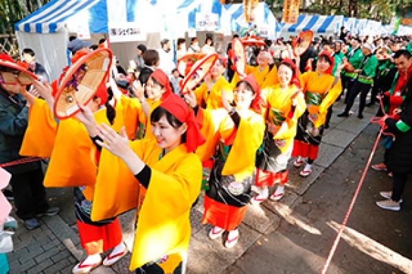 大宮八幡宮杉並花笠祭り（写真提供：サミット株式会社）