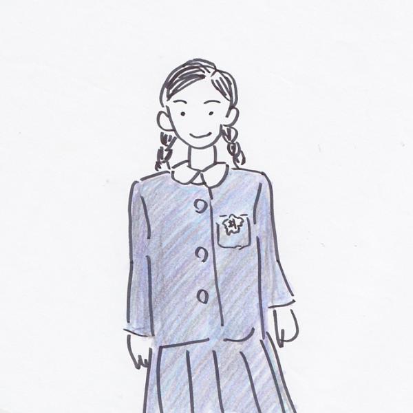 証言による井草高等女学校の制服のイメージ