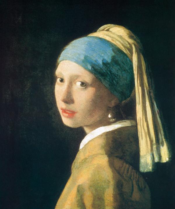 17世紀オランダ絵画の名品「青いターバンの少女」（資料提供：プリハード株式会社）