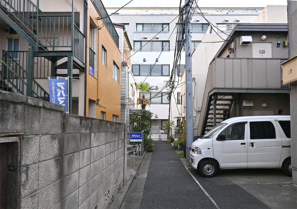 かつて「桐の木横町」と呼ばれていた場所の現在の様子