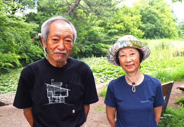 環境学習コーディネーターの境原さん（写真左）と、副理事長の浅岡さん