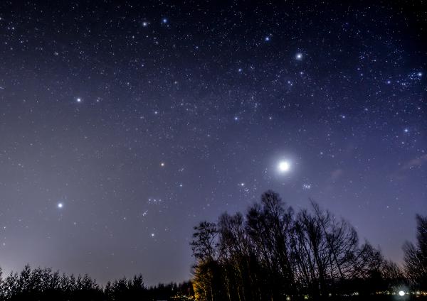 光害の影響が少なく夜空が暗いことも、日本屈指の星空の街である理由の一つ（写真提供：名寄市）