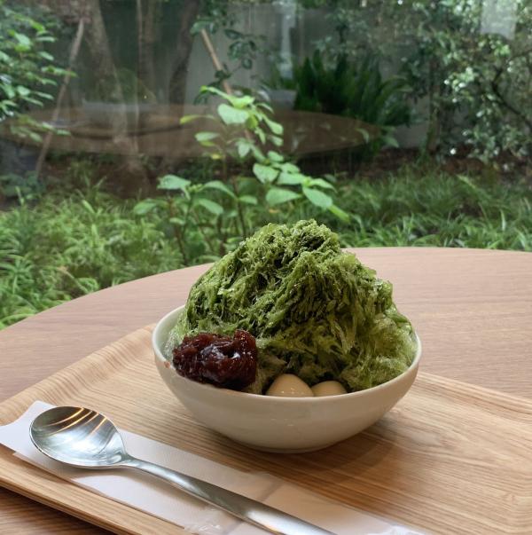 東京繁田園茶舗（阿佐谷南）の抹茶使用のかき氷(夏季限定)