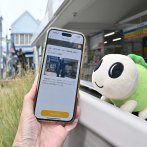 「上井草駅前にあるガンダム像も、ウォークラリーのチェックポイントの一つだよ～」©創通・サンライズ