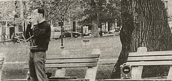 ボストンの公園で路上ライブ（写真提供：芝貞幸さん）