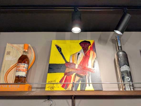 店内には「Buena Vista Social Club」伝説の歌手、I.フェレールの肖像画