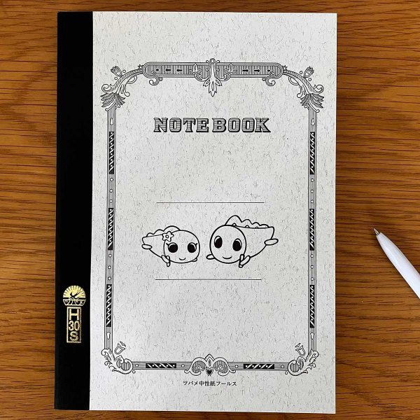 なみすけとナミーのイラスト入りツバメノート。罫線あり、A5サイズ