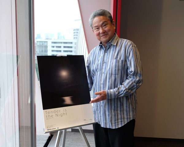 「見るたびに、夜空の星々を見上げていた晩年の父の後ろ姿を思い出します」（日本科学未来館で）