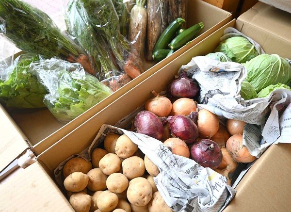 毎週金曜日には、店内で「島村農園」の旬の野菜販売も行っている