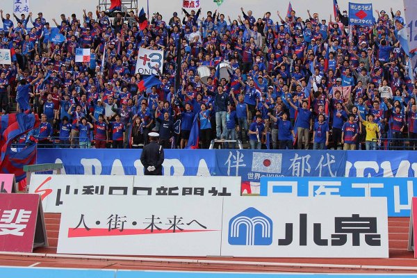 プロサッカークラブ・ヴァンフォーレ甲府へのスポンサード （写真提供：株式会社 小泉）