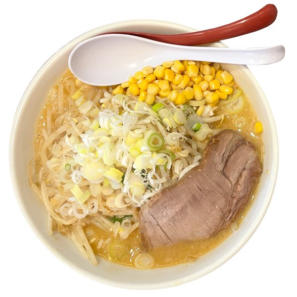 味噌ラーメン（コーントッピング）／麺150g、醤油等の細麺は135g