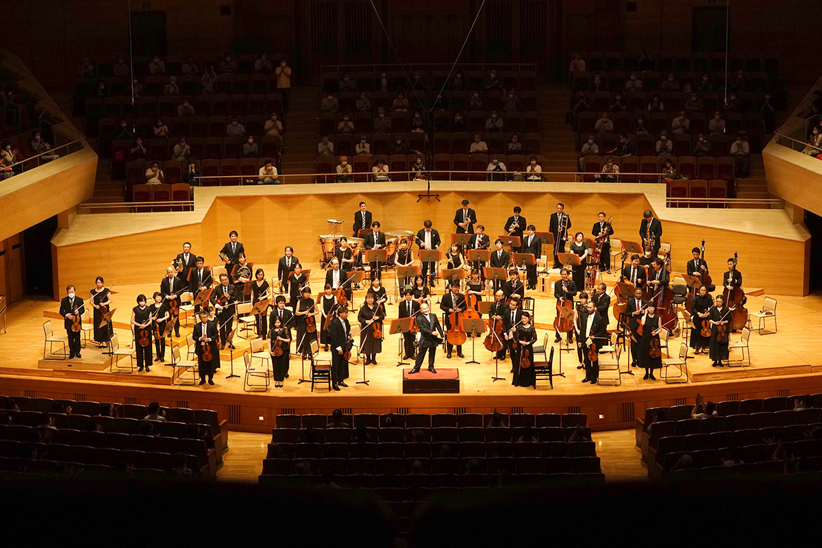 コロナ禍での活動再開後、初の定期演奏会（写真提供：日本フィルハーモニー交響楽団　©山口敦）