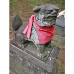 画像:杉並区の文化財の<br>狛犬が鎮座する神社